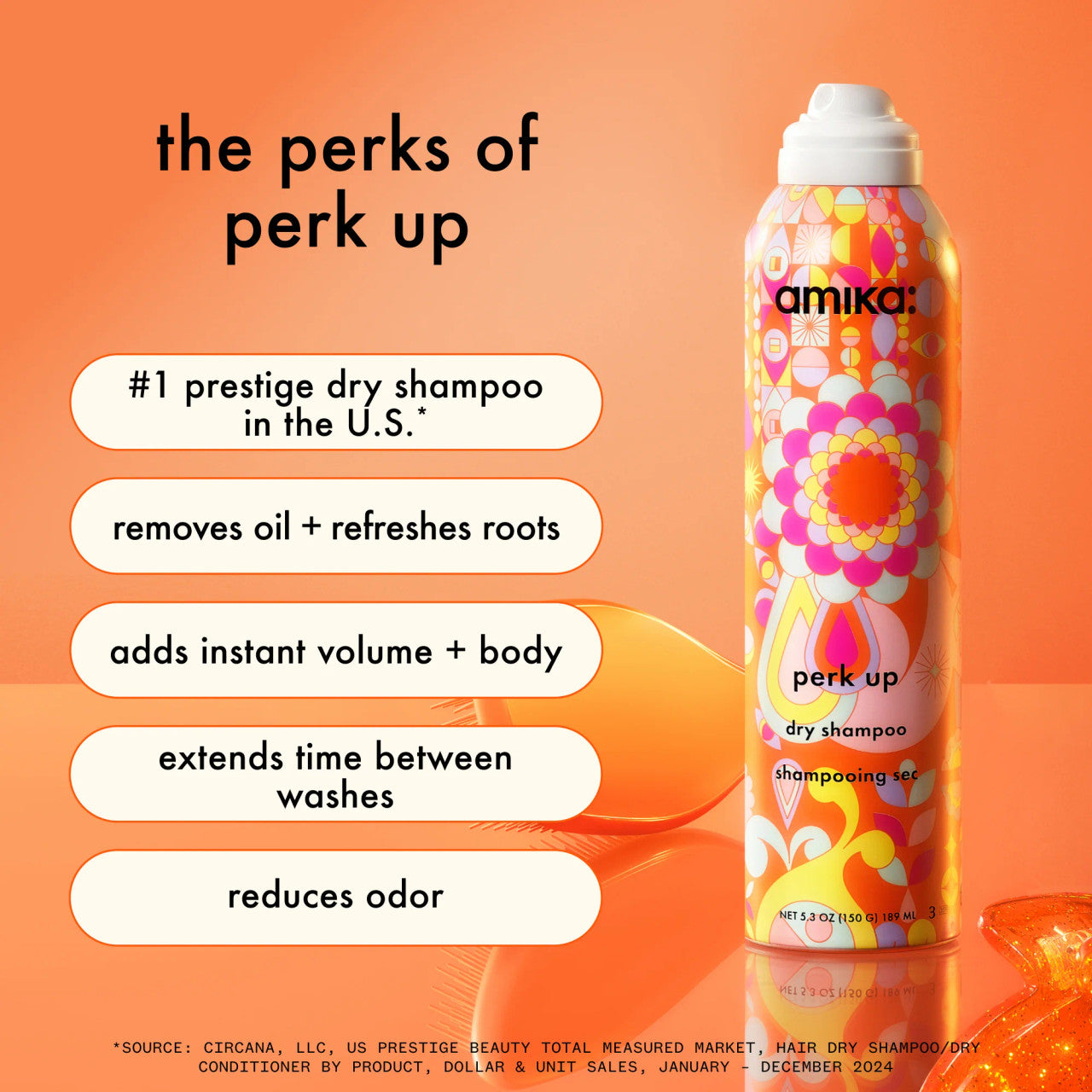 Amika Perk Up Dry Shampoo 189ml