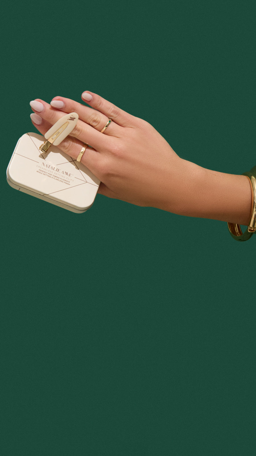 Natalie Anne Creaseless Setting Clips - Choc/Ivory