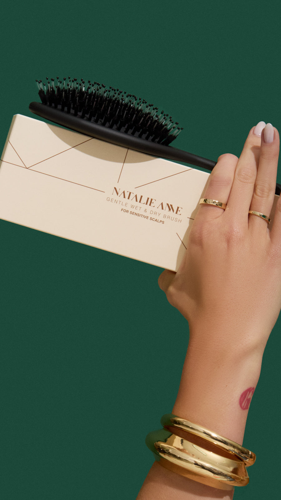 Natalie Anne Gentle Wet & Dry Brush - Black