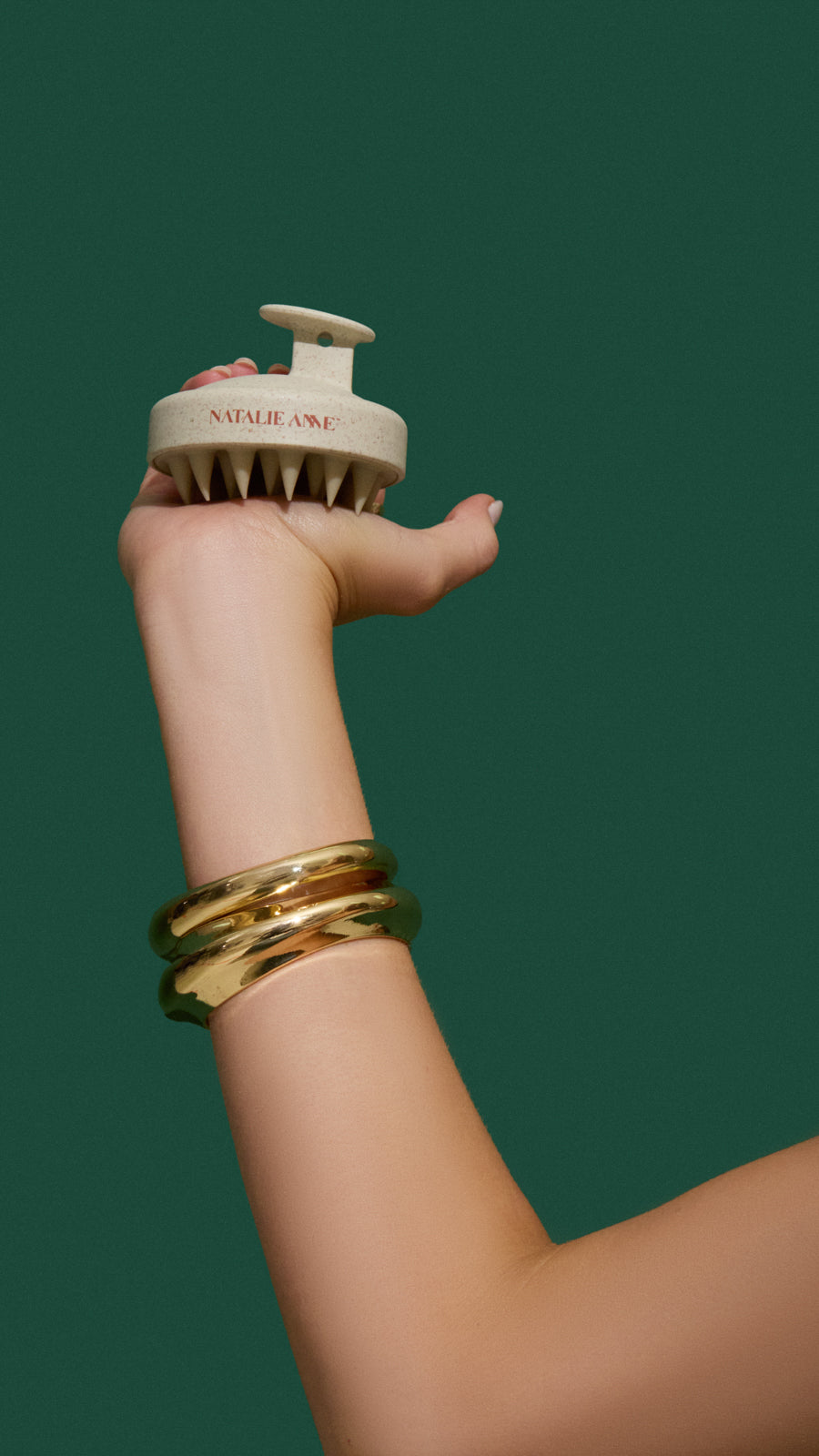 Natalie Anne Eco-friendly Scalp Care Brush - Cream