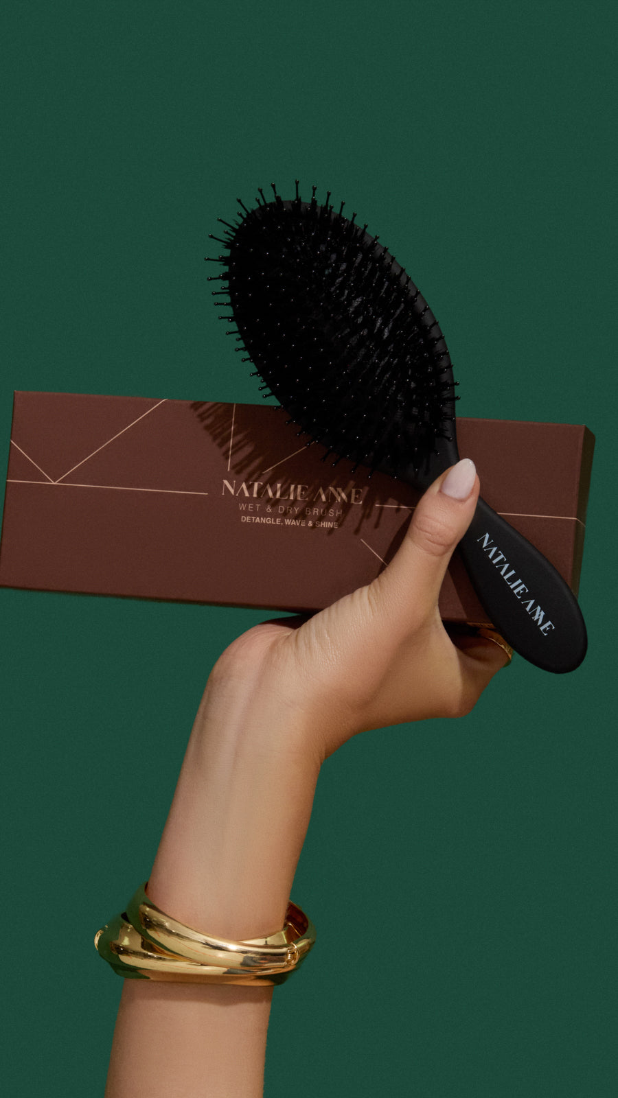 Natalie Anne Wet & Dry Brush- Black