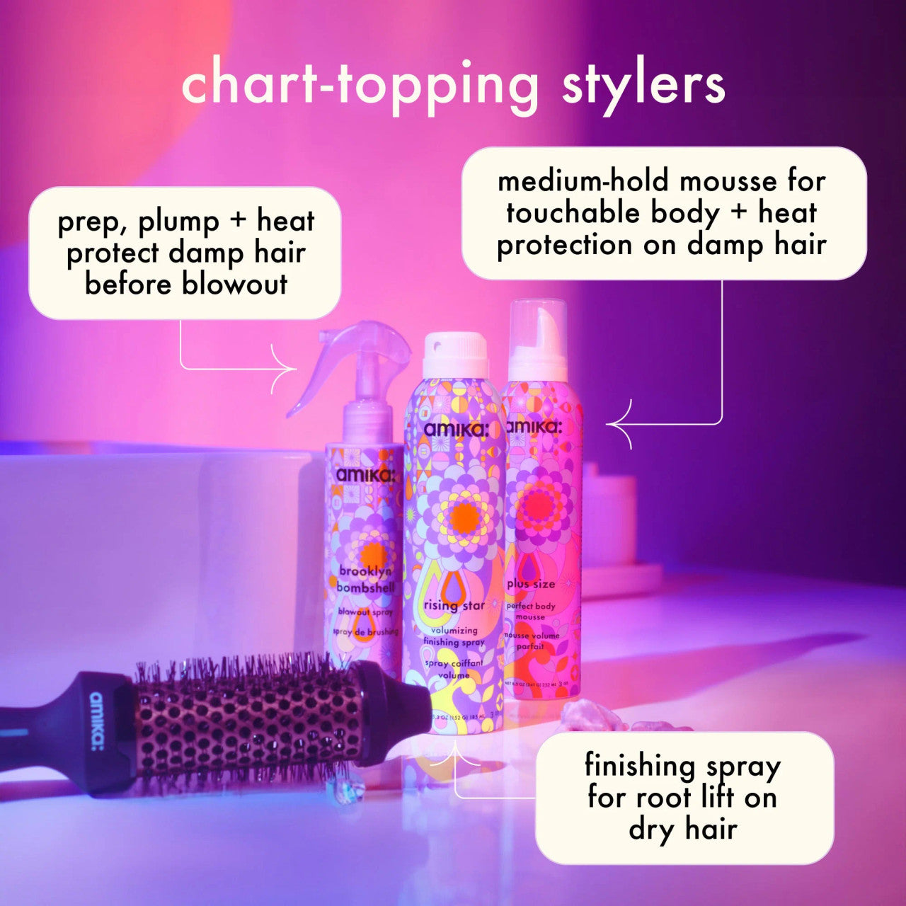 Amika Rising Star Volumizing Finishing Spray 185ml