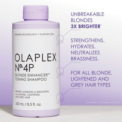 Olaplex No.4P Blonde Enhancing Toning Shampoo 250ml