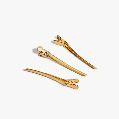 Natalie Anne Creaseless Blowout Clips - Gold