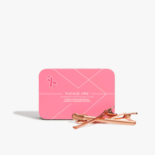 Natalie Anne Pink Ribbon PowerGrip Sectioning Clips