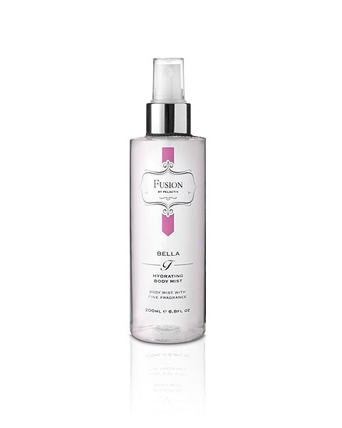 Fusion Bella Body Spray in a Clear Bottle
