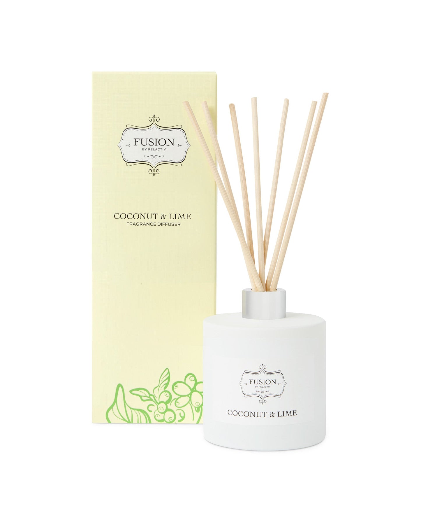 Fusion White Jar Coconut and Lime Fragrance Diffuser
