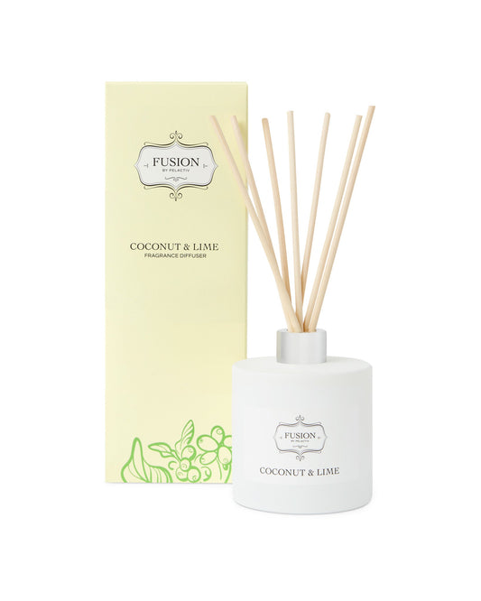 Fusion White Jar Coconut and Lime Fragrance Diffuser