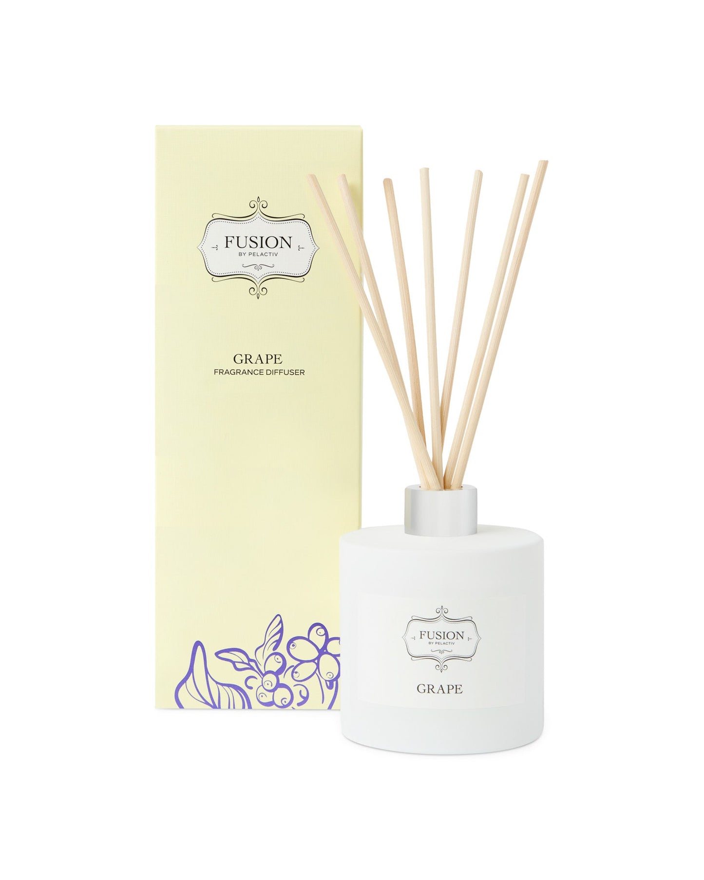 Fusion White Jar Grape Fragrance Diffuser
