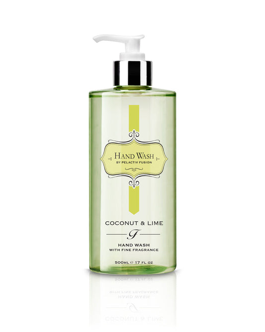 Fusion Coconut and LimeHand Wash in a Clear Bottle