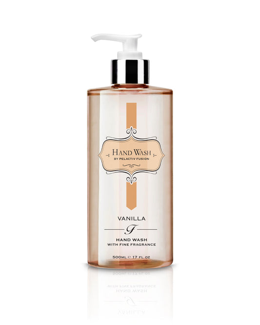 Fusion Vanilla Hand Wash in a Clear Bottle
