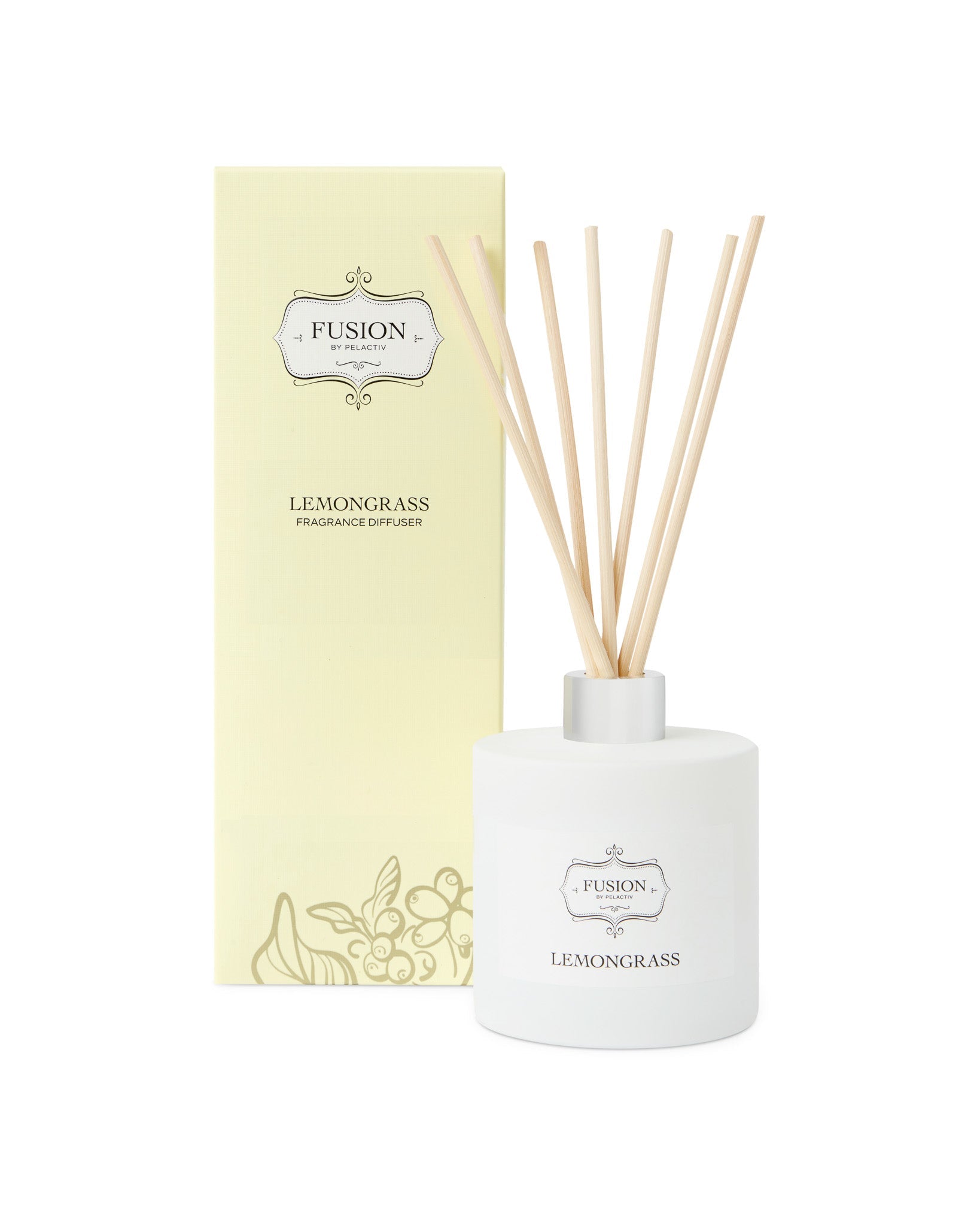 Fusion White Jar Lemongrass Fragrance Diffuser