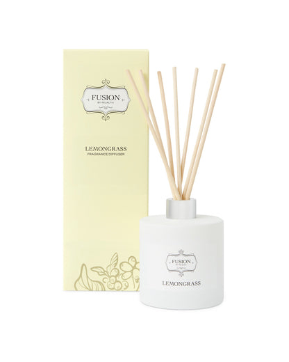 Fusion White Jar Lemongrass Fragrance Diffuser