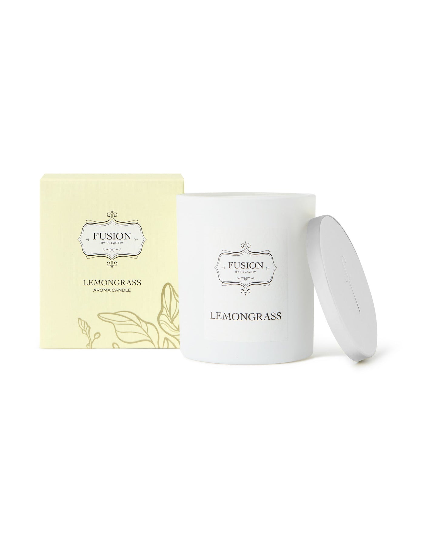 Fusion White Jar Lemongrass Soy Candle