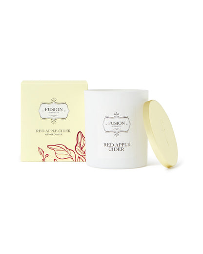 Fusion White Jar Red Apple Cider Soy Candle