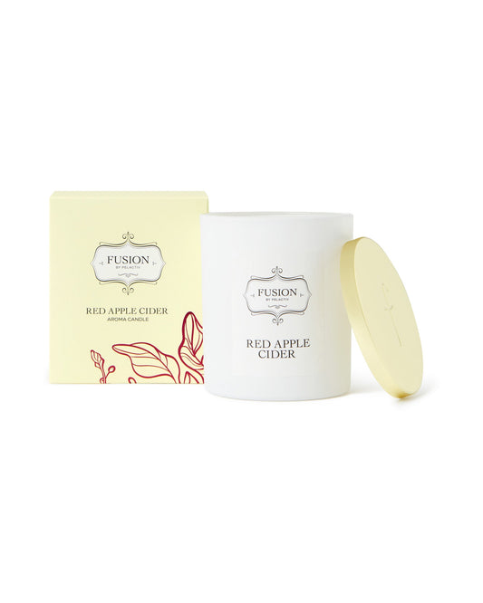 Fusion White Jar Red Apple Cider Soy Candle