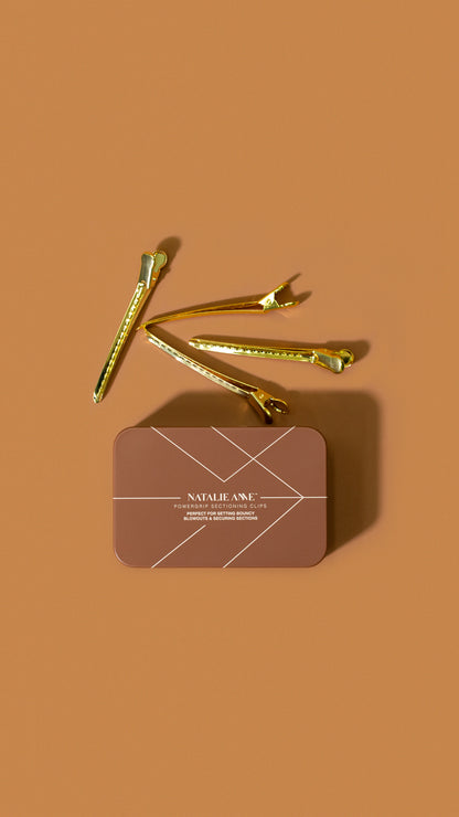 Natalie Anne Creaseless Blowout Clips - Gold