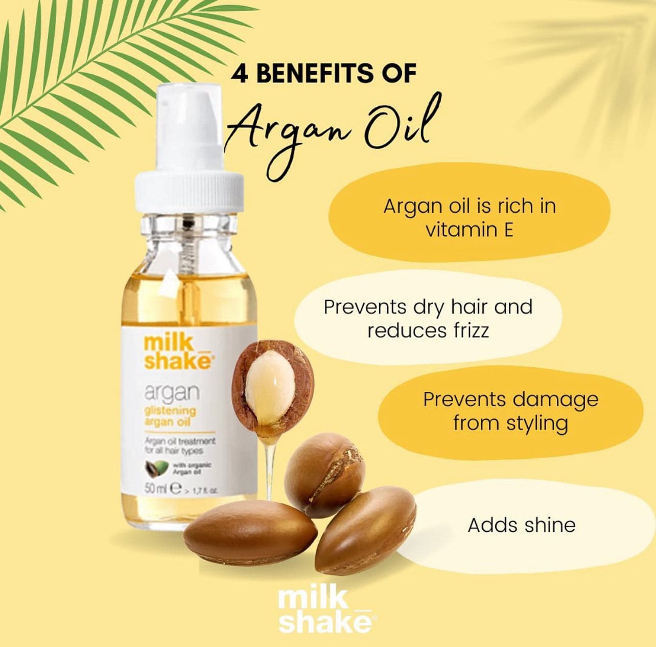 MILKSHAKE GLISTENING ARGAN OIL 50ML